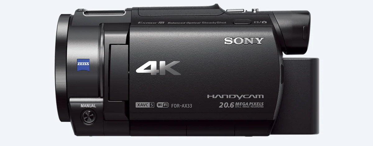 Sony-FDR-AX33-4K-Video-Camera-Camcorder-with-Built-in-Projector-Black
